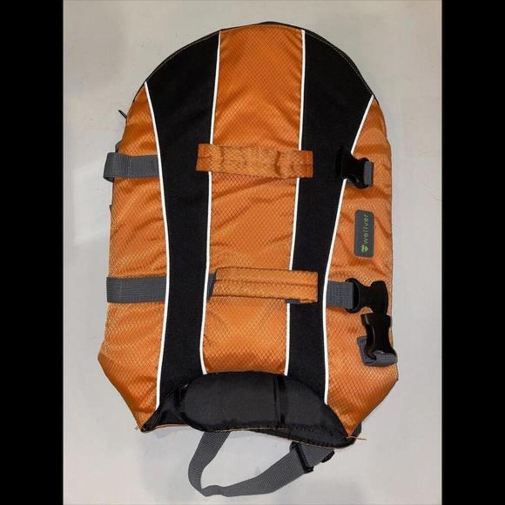 Wellver Pet Dog Life Saver Swimsuit Preserver Training Vest‎ M Orange